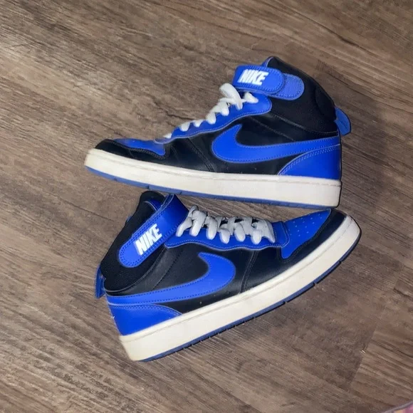 Nike Court Borough Mid 2 Boys Size 6Y/M 7.5W Blue Athletic Shoes Sneakers - Picture 8 of 8